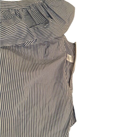 Veronica Beard Size 4 One Shoulder Blue/White Stripe Top Great Cond. Non Smoking - Picture 9 of 16